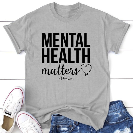Mental Health Matters Apparel, Proudly Printed In The USA, Tee / Tank / V Neck Gray / White / Blue / Hot Pink / Orange,...