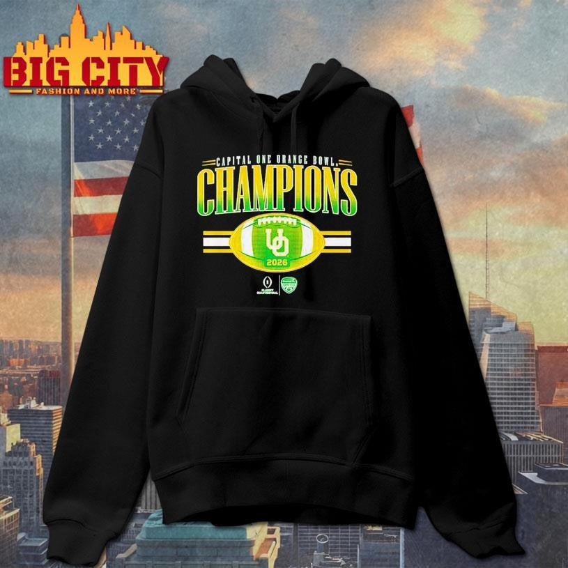 Oregon Football 2026 CFP Orange Bowl Champions Shirt