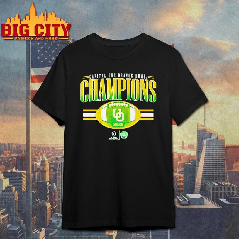 Oregon Football 2026 CFP Orange Bowl Champions Shirt