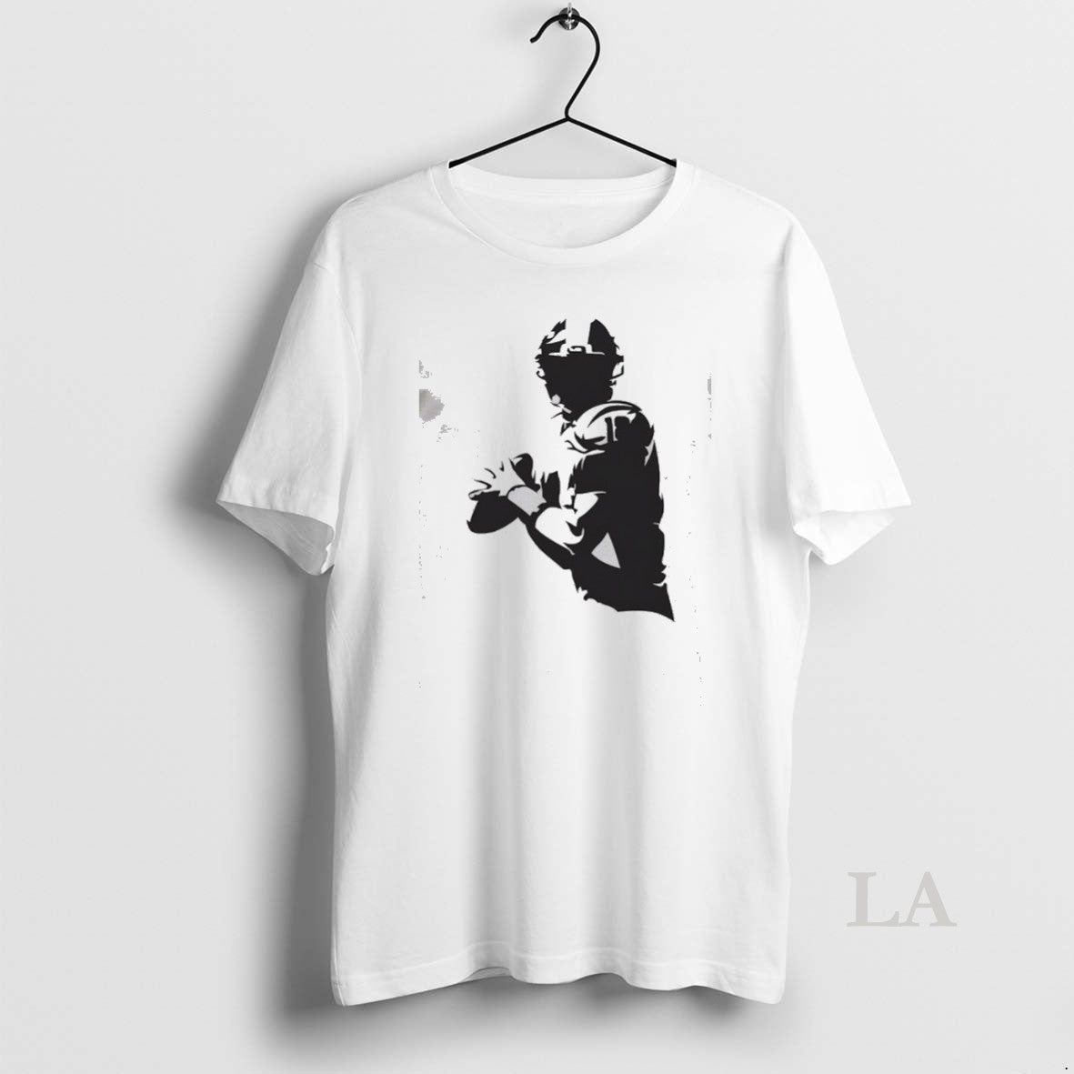 Original American Football Quarterback Player Silhouette Sports