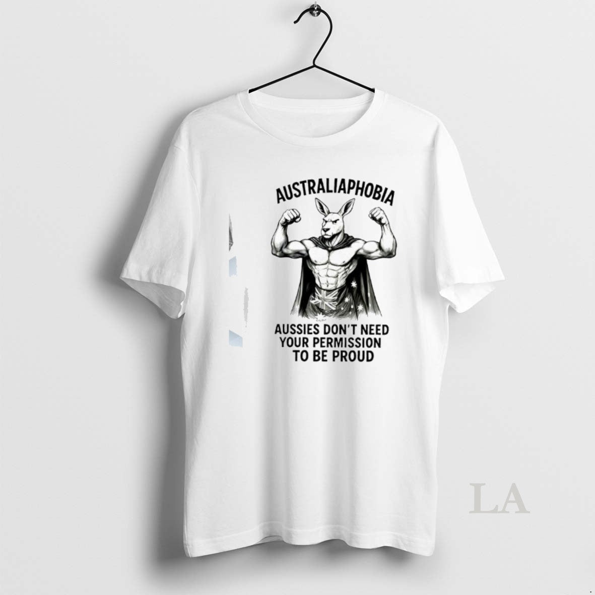 Original Australiaphobia Aussies Dont Need Your Permission To Be Proud Kangaroo Australian Flag Graphic T-Shirts, Hoodie,...