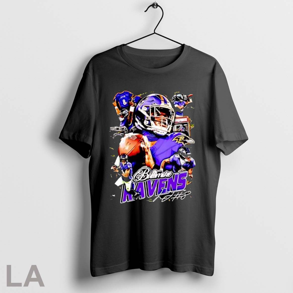 Original Baltimore Ravens Football Player Vintage Graphic