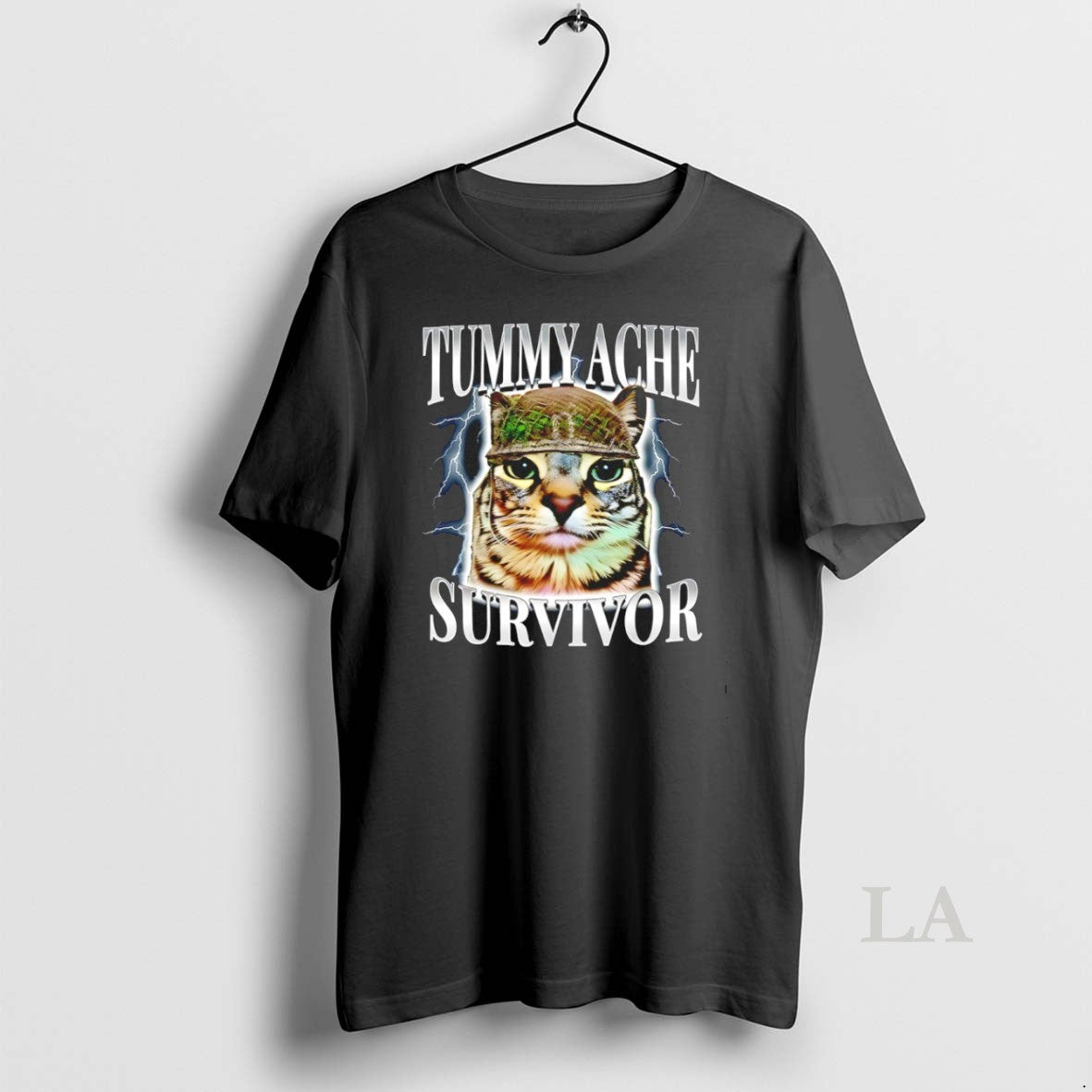 Original Cat Tummy Ache Survivor 90s Bootleg