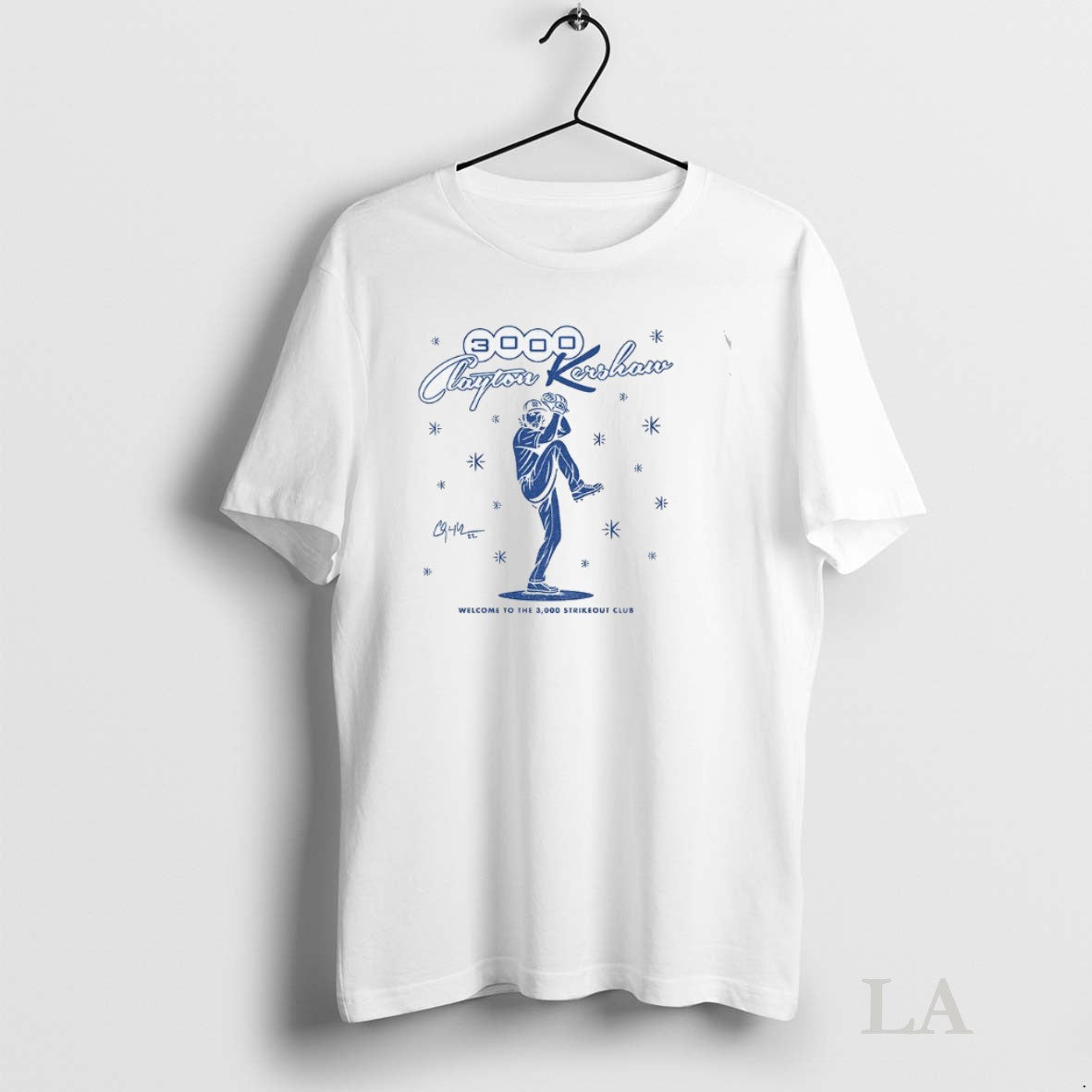 Original Clayton Kershaw Los Angeles Dodgers Mlb Model Welcome To The 3000 Strikeout Club
