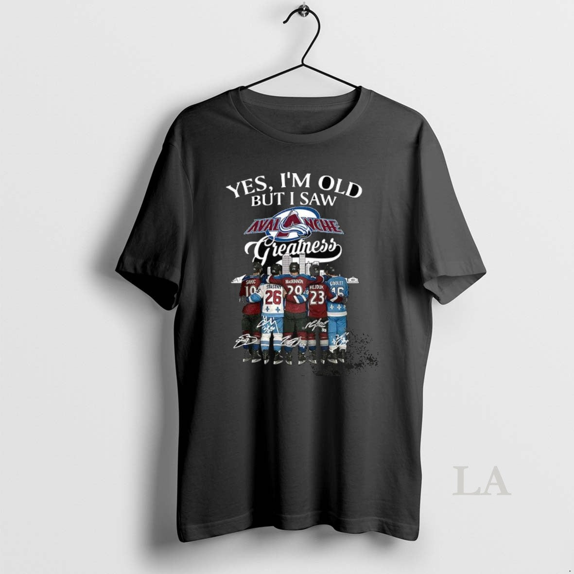 Original Colorado Avalanche Yes Im Old But I Saw Avalanche Greatness Player Signature Skyline T-Shirts, Hoodie, Sweatshirt