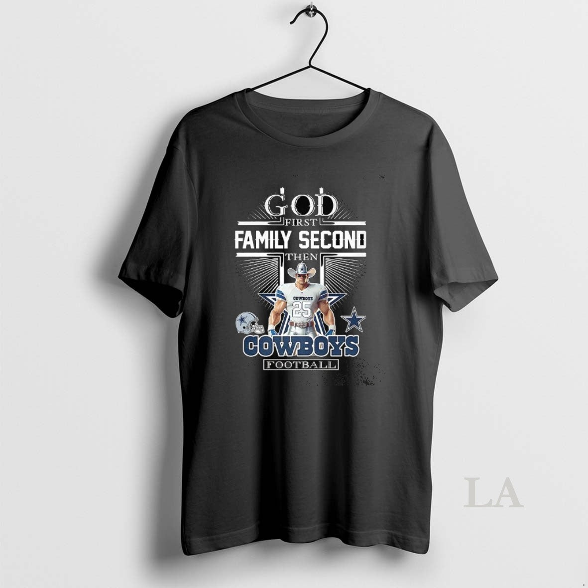 Original Dallas Cowboys God First Family Second Then Cowboys Football Christian Mascot T-Shirts, Hoodie, Sweatshirt