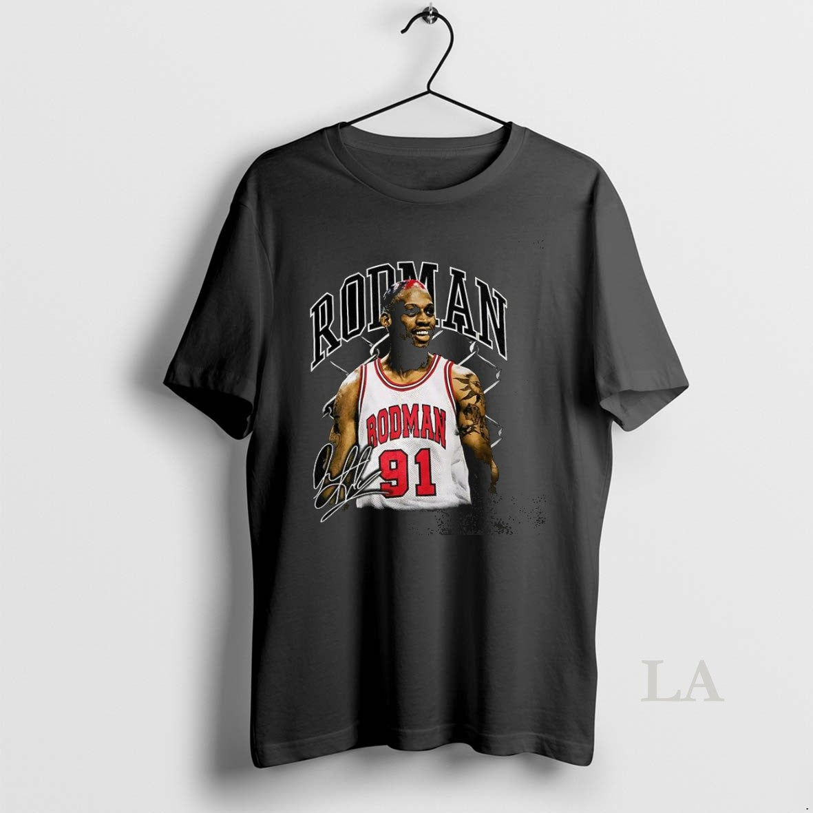 Original Dennis Rodman 91 The Worm Graphic Signature