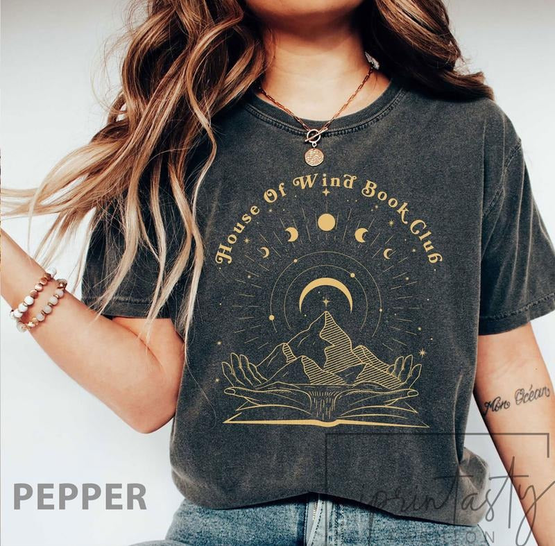 Original Design - House Of Wind Book club t-shirt, ACOTAR Art t-shirt, Sarah J Maas t-shirt, Night Court Sarah J Maas...