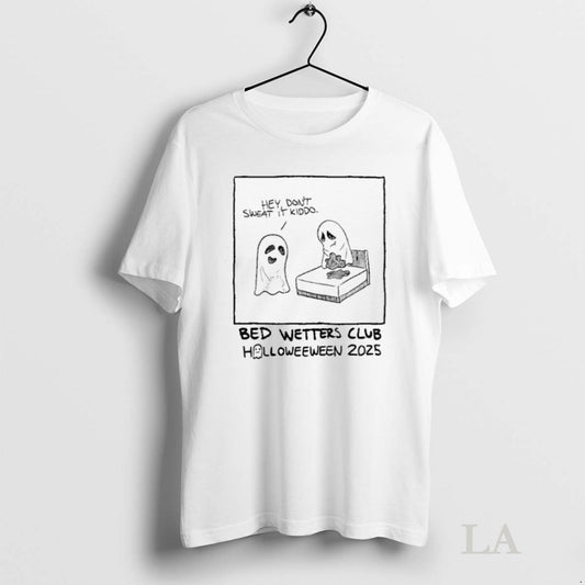 Original Ghost Hey Dont Sweat It Kiddo Bed Wetters Club Halloween 2025