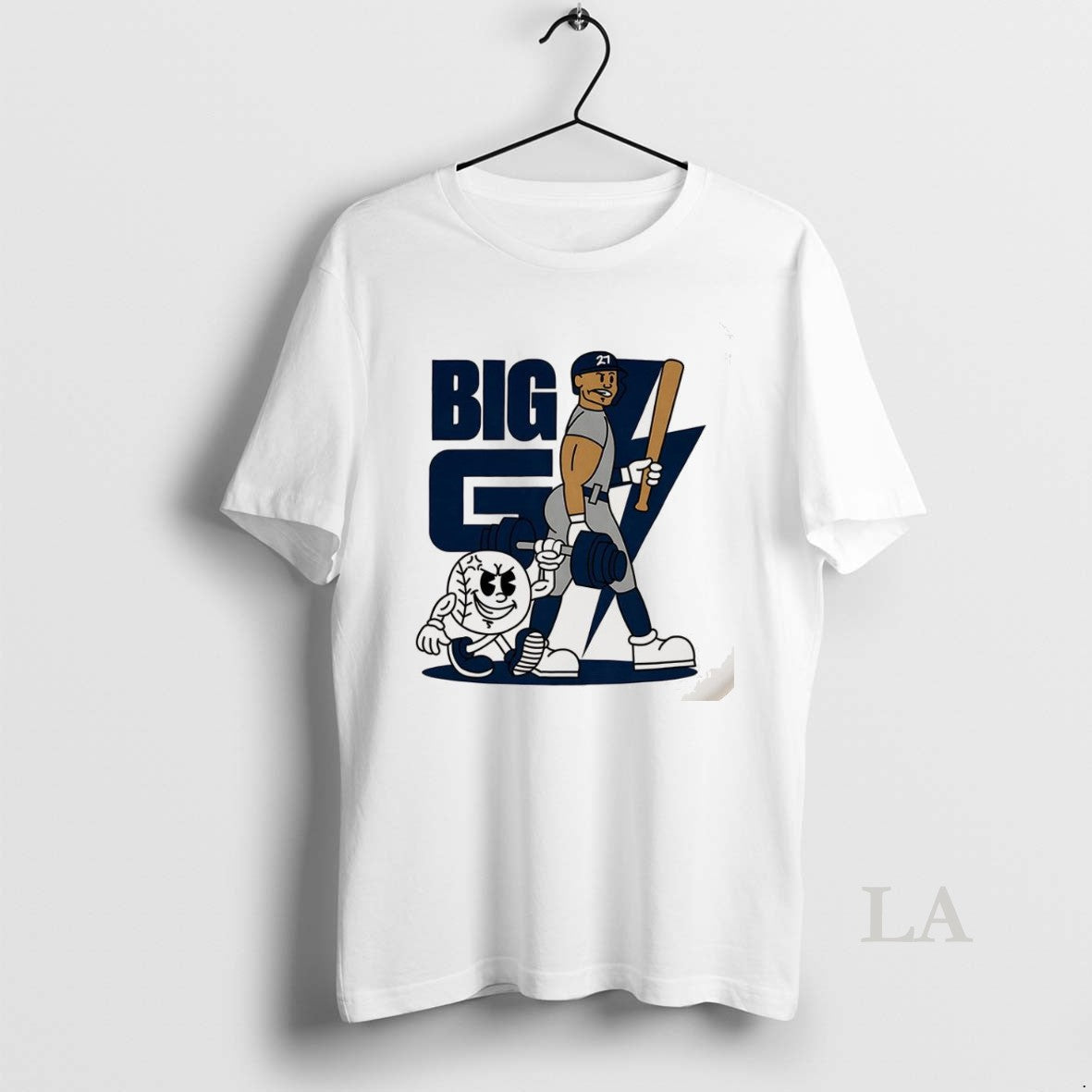 Original Giancarlo Stanton New York Yankees Baseball Big G Cartoon