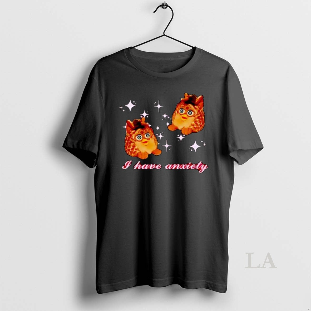 Original Giraffe Print Furby Sparkles I Have Anxiety