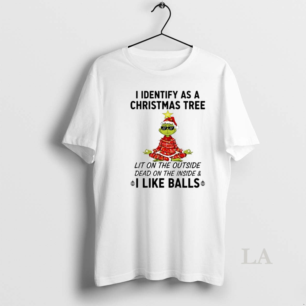 Original Grinch I Identify As A Christmas Tree Lit On The Outside Dead On The T-Shirts, Hoodie, Sweatshirt | WearSparks.com