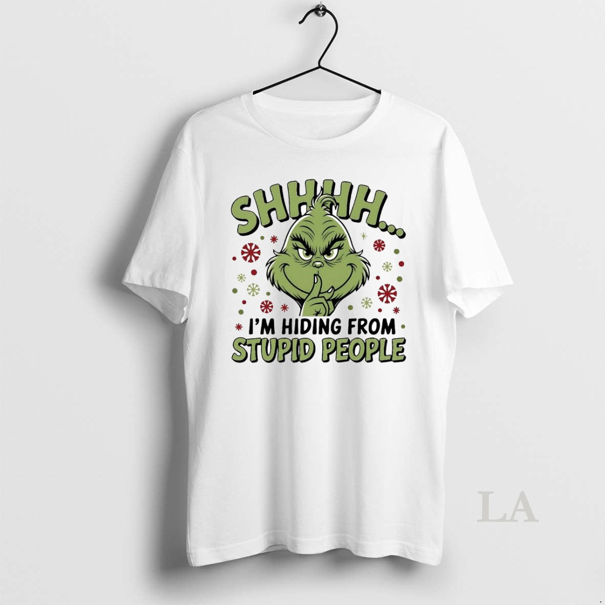 Original Grinch Shhh Im Hiding From Stupid People Christmas T-Shirts, Hoodie, Sweatshirt | WearSparks.com