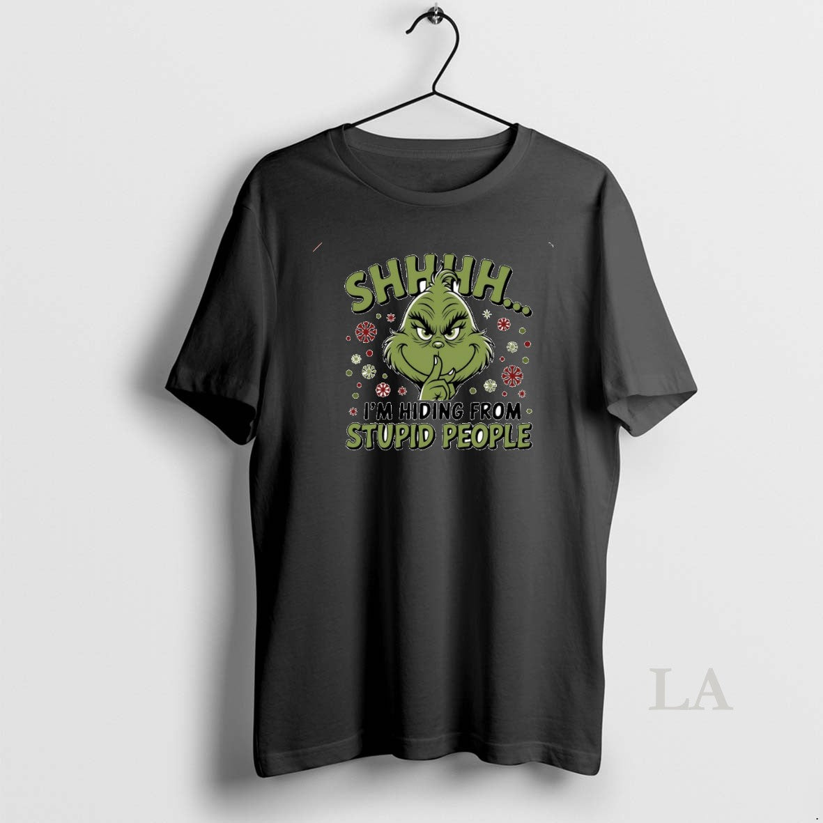 Original Grinch Shhh Im Hiding From Stupid People Circle T-Shirts, Hoodie, Sweatshirt | WearSparks.com
