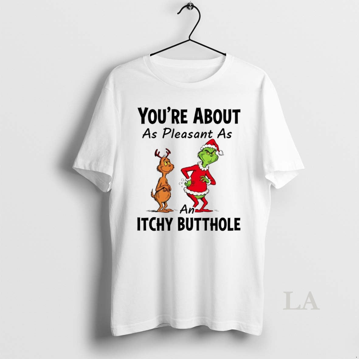 Original Grinch Youre About As Pleasant As An Itchy Butthole Christmas T-Shirts, Hoodie, Sweatshirt | WearSparks.com