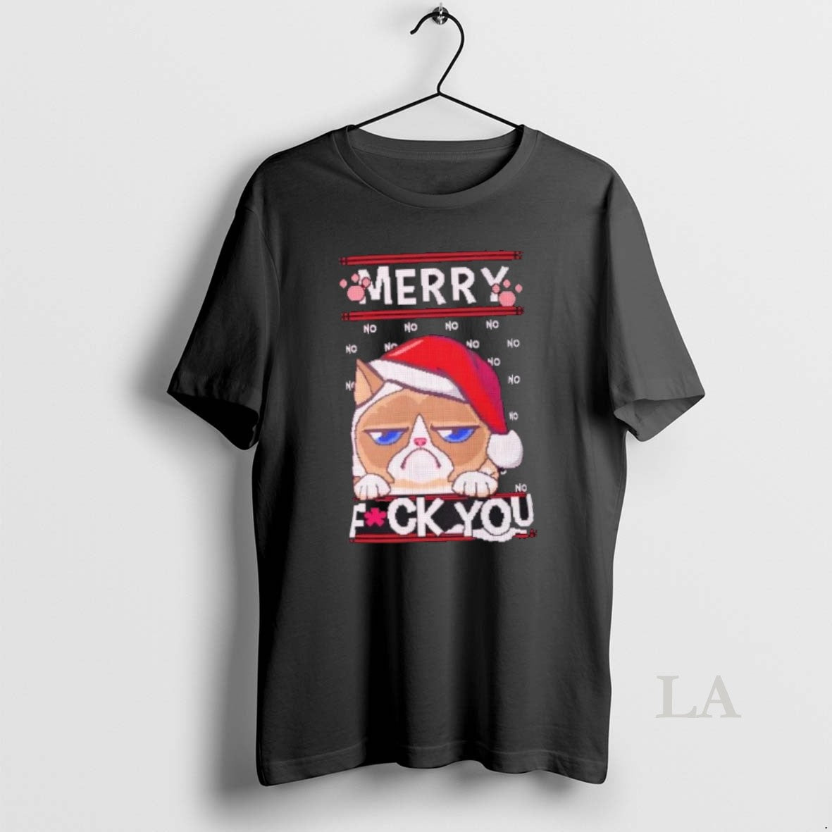 Original Grumpy Cat Ugly Christmas Pixel Art Holiday T-Shirts, Hoodie, Sweatshirt | WearSparks.com