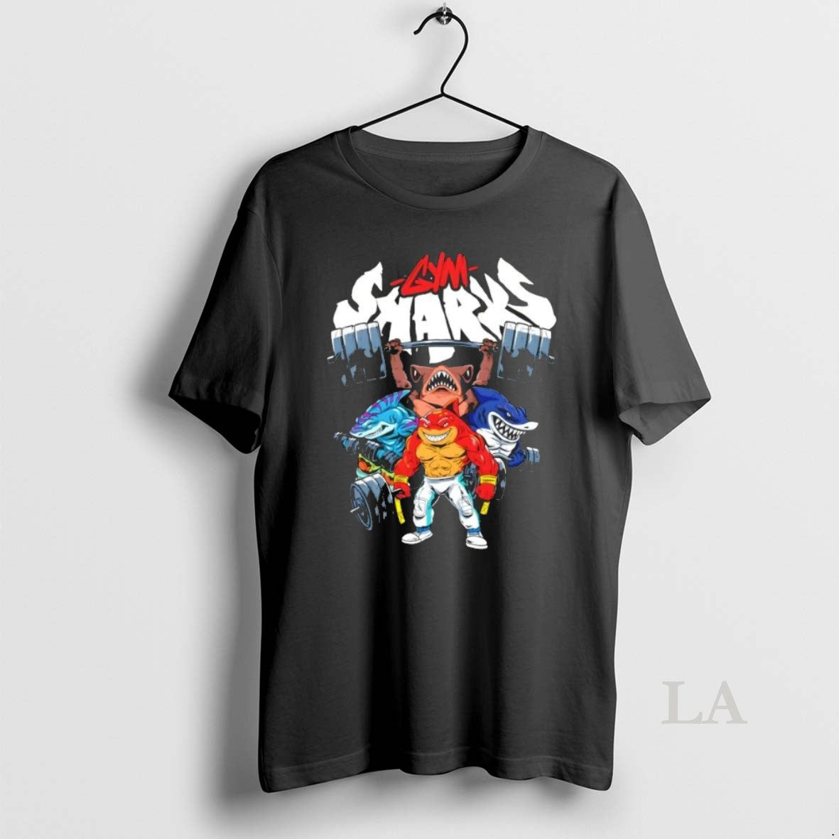 Original Gym Sharks Fitted Cartoon