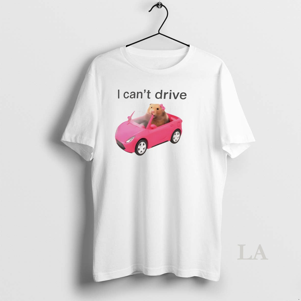 Original Hamster Driving Pink Car I Cant Drive T-Shirts, Hoodie, Sweatshirt | WearSparks.com