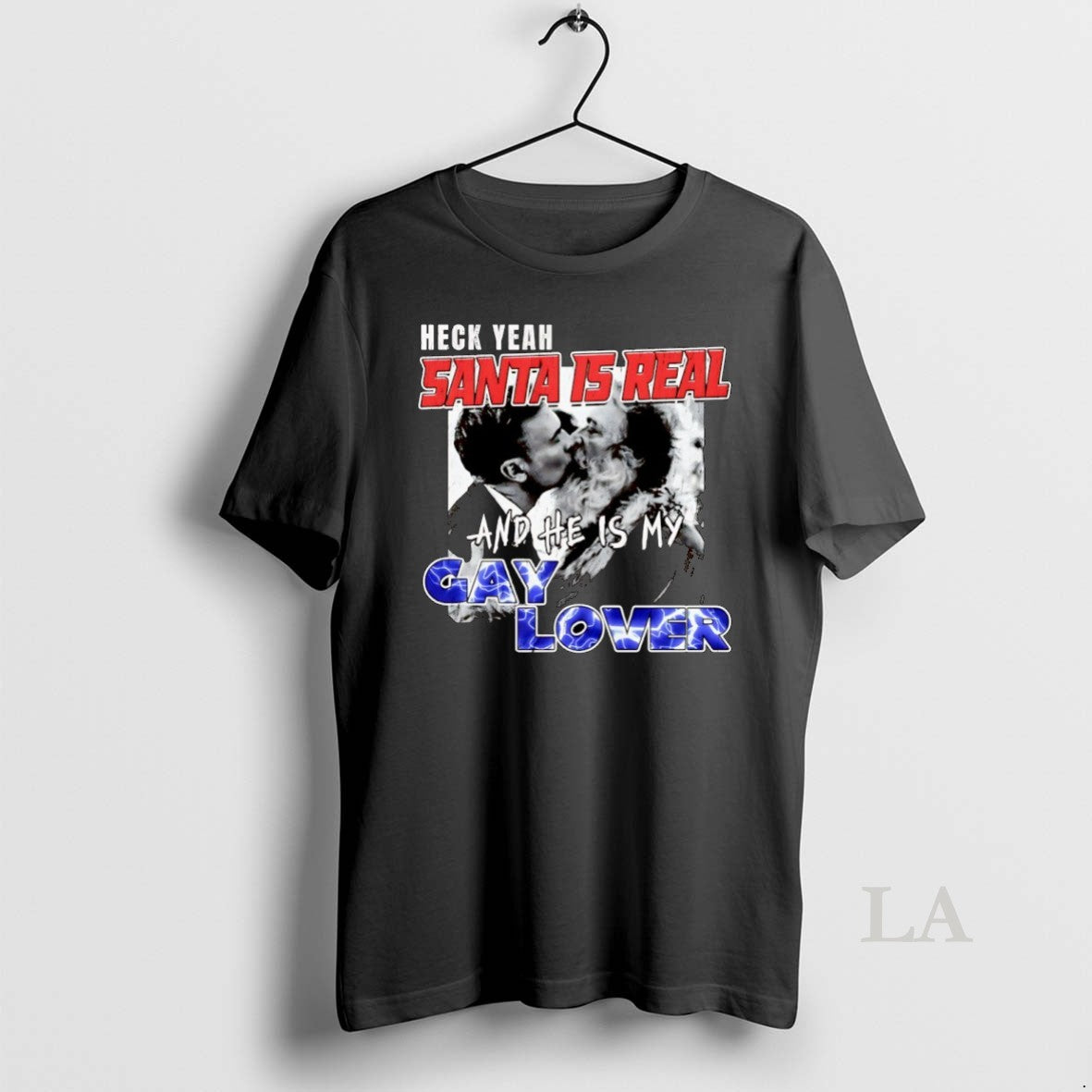 Original Heck Yeah Santa Is Real And Hes My Gay Lover T-Shirts, Hoodie, Sweatshirt | WearSparks.com