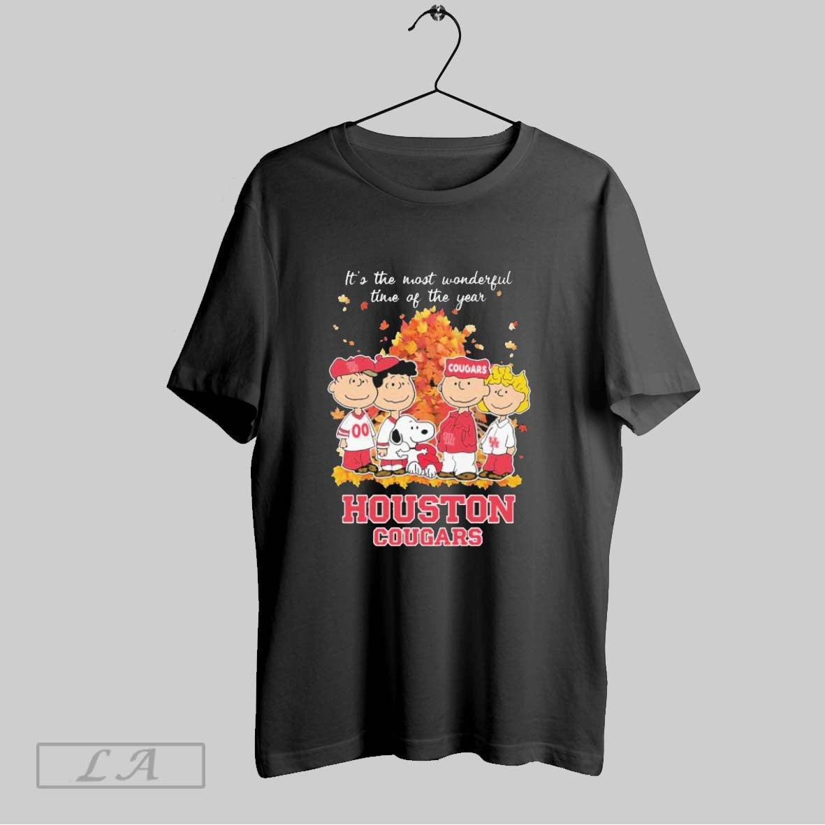 Original Houston Cougars And Peanuts Character Its The Most Wonderful Time Of The Year