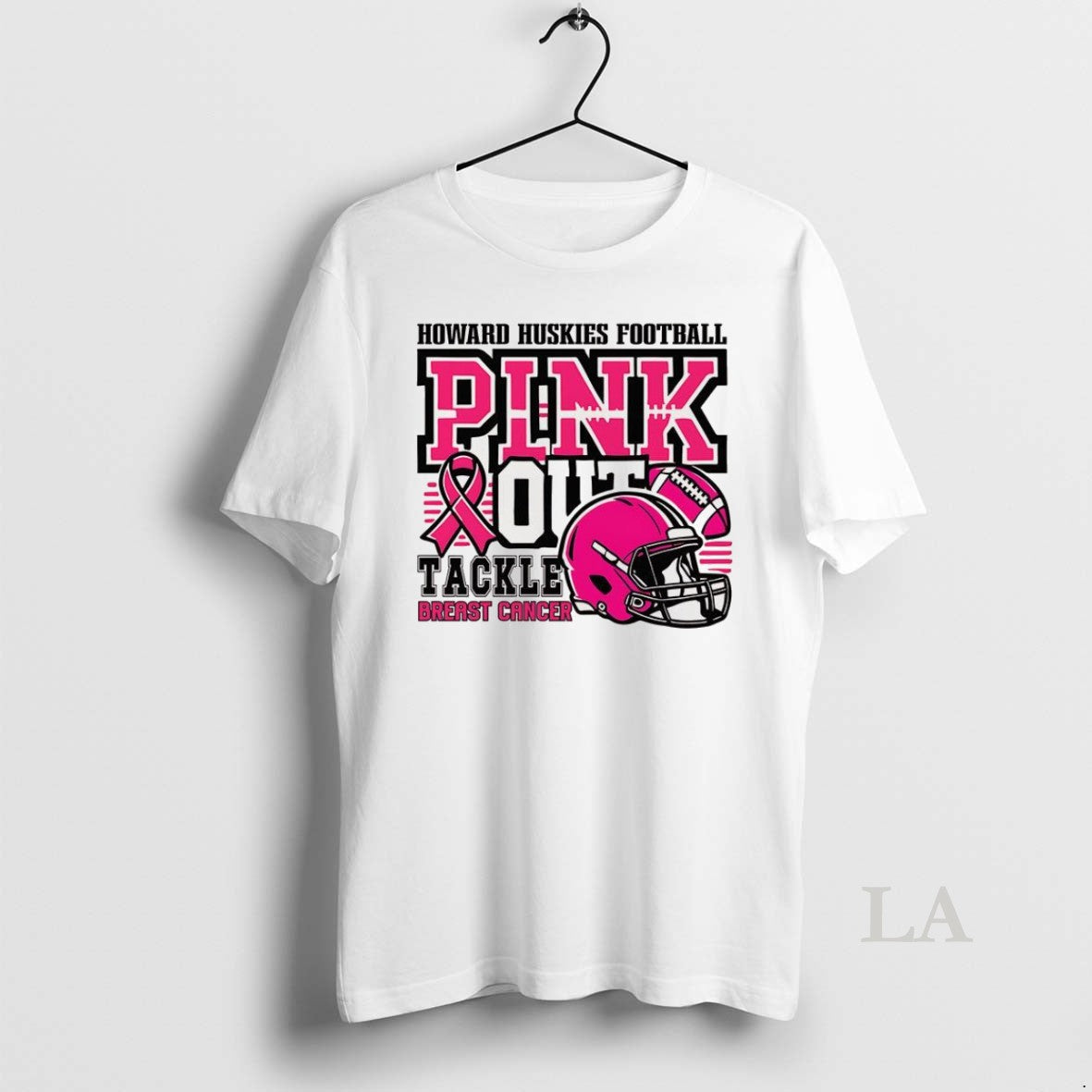 Original Howard Huskies Football Breast Cancer Awareness