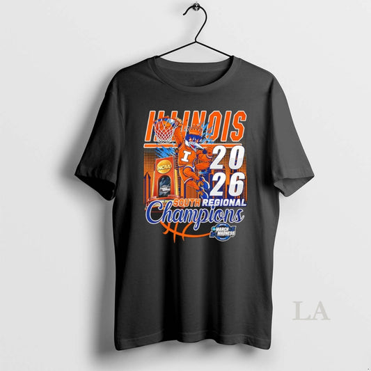 Original Illinois Fighting Illini Ncaa March Madness South Regional Champions 2026 Mascot