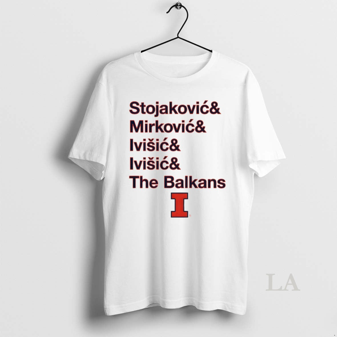 Original Illinois Fighting Illini Mens Basketball The Balkan Bloc Stojakovic Mirkovic Ivisic The Balkan
