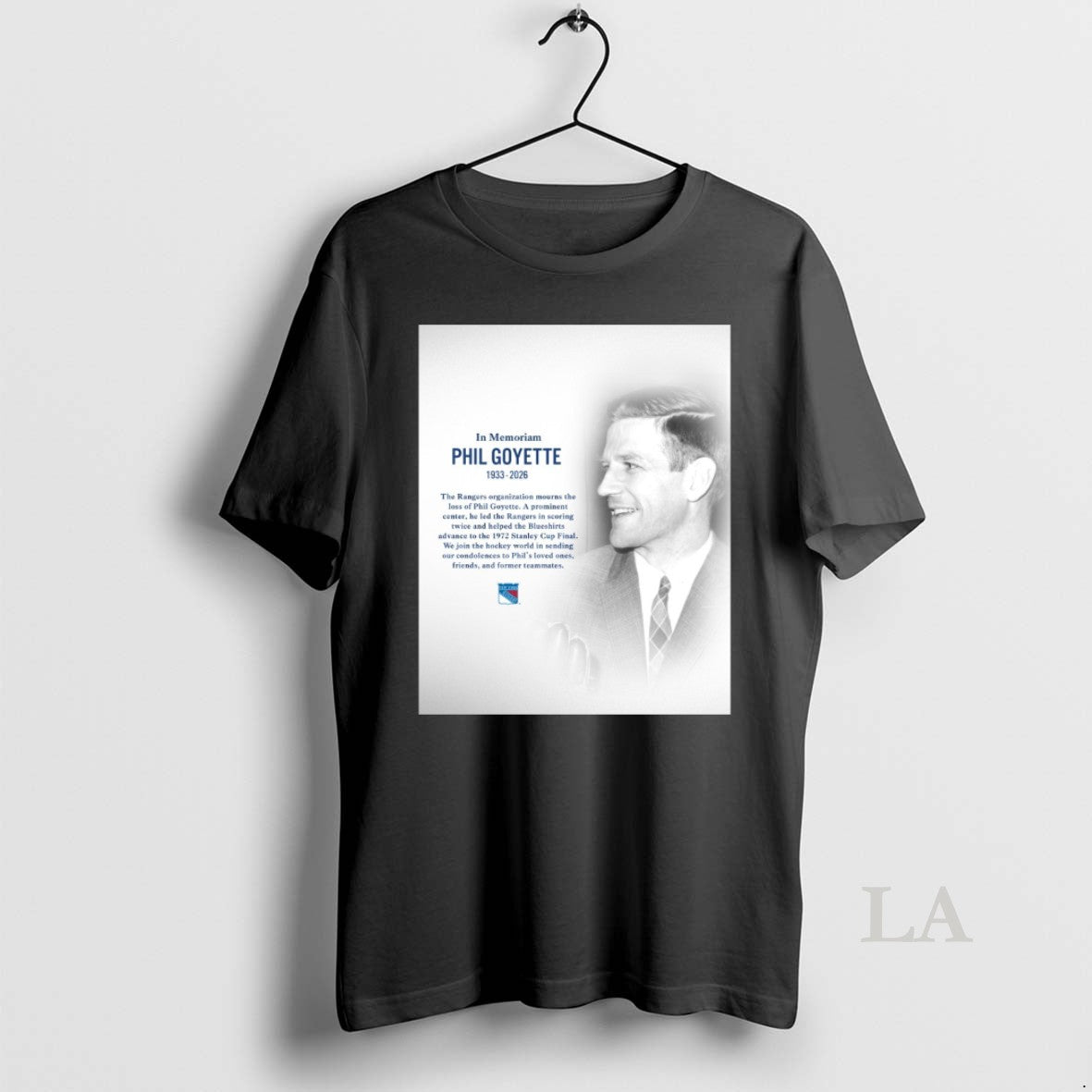 Original In Memoriam Phil Goyette 1933 2026 New York Rangers T-Shirts, Hoodie, Sweatshirt | WearSparks.com