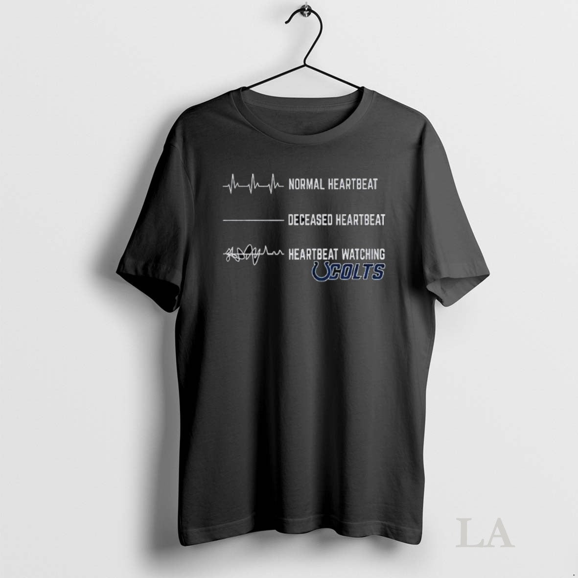Original Indianapolis Colts Football Normal Heartbeat Deceased Heartbeat Heartbeat Watching