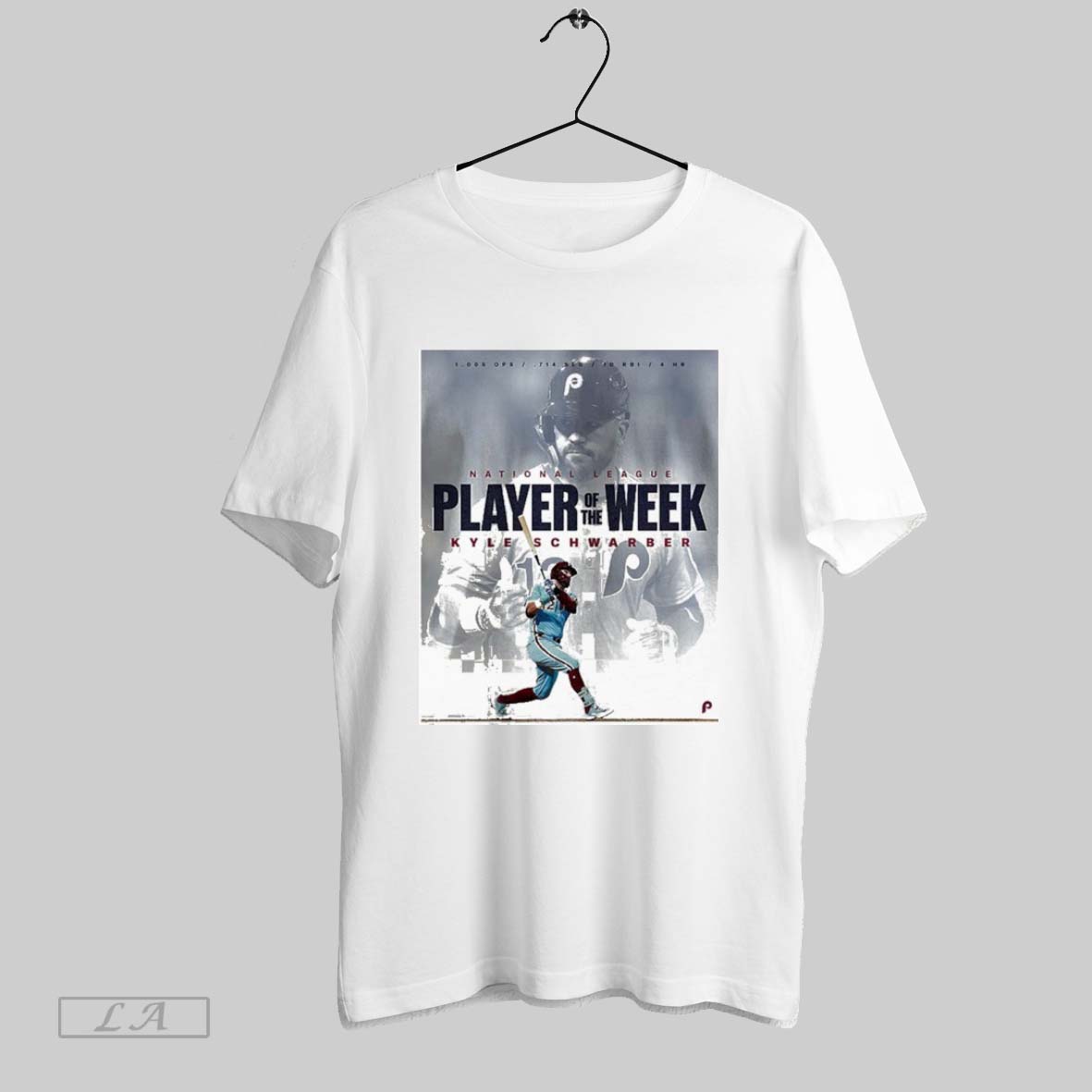 Original Kyle Schwarber National League Player Of The Week Philadelphia Phillies