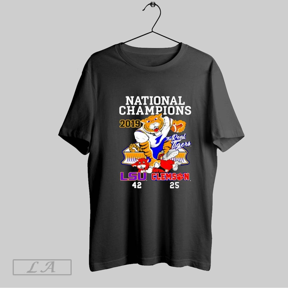 Original Lsu Vs Clemson 42 25 National Champions 2019