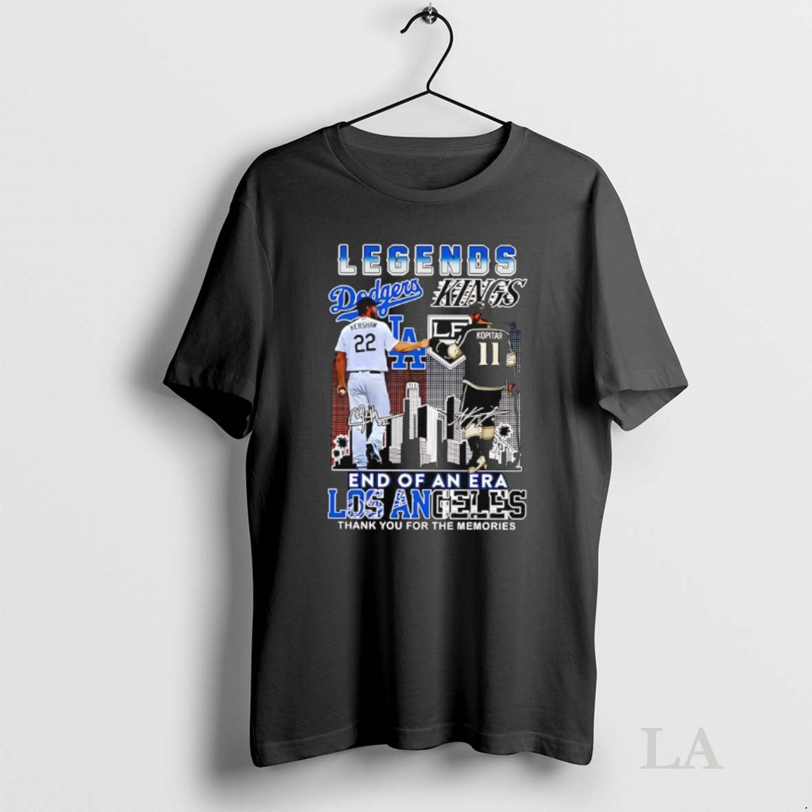 Original Legends Of The Clayton Kershaw La Dodgers Anze Kopitar La Kings End Of An