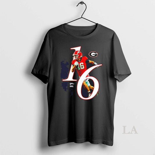 Original London Humphreys 16 Georgia Bulldogs 2025 Ncaa Player