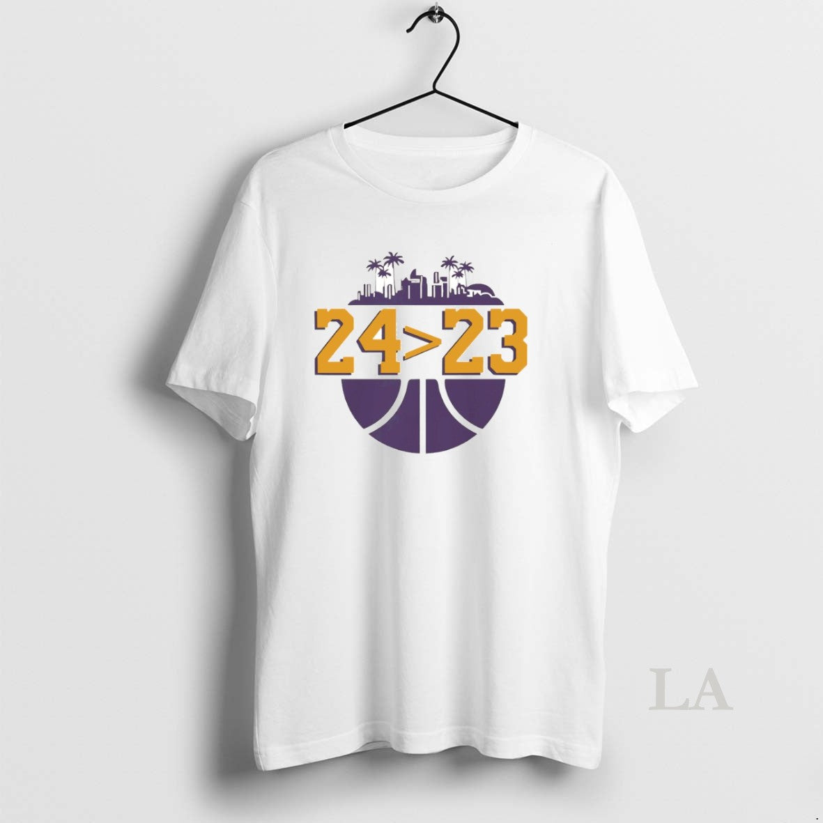 Original Los Angeles Lakers 24 Over 23 Circle T-Shirts, Hoodie, Sweatshirt | WearSparks.com