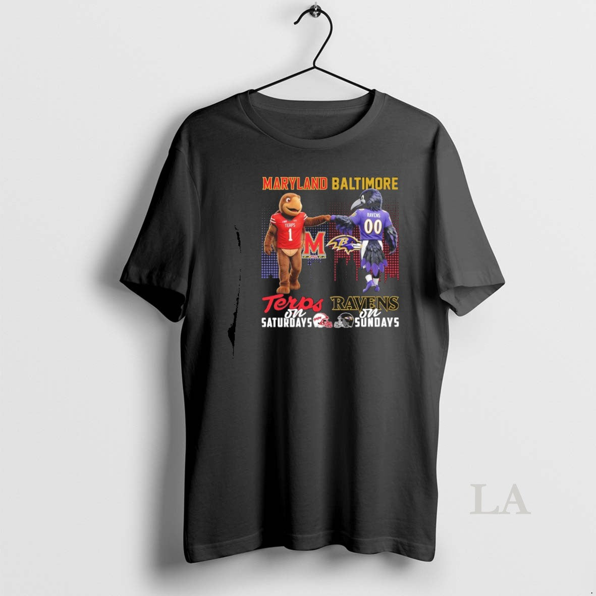 Original Maryland Terrapins On Saturday And Baltimore Ravens On Sundays Mascot T-Shirts, Hoodie, Sweatshirt | WearSparks.com