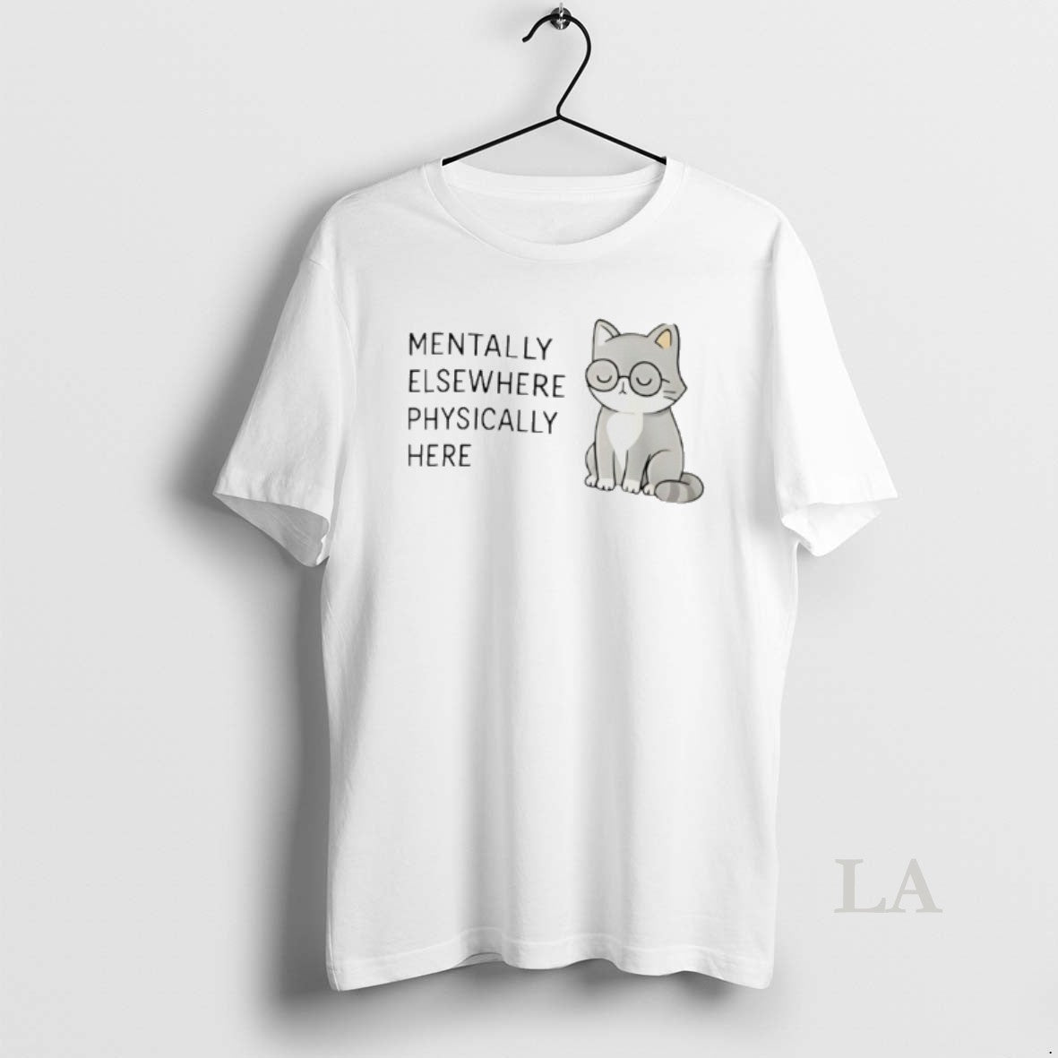 Original Mentally Elsewhere Physically Here Cat T-Shirts, Hoodie, Sweatshirt | WearSparks.com
