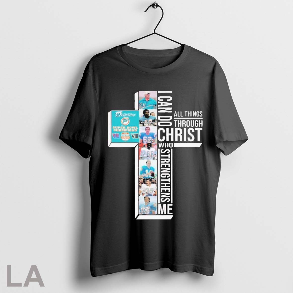 Original Miami Dolphins I Can Do Christ All Things Through Who Strengthens Me Signatures