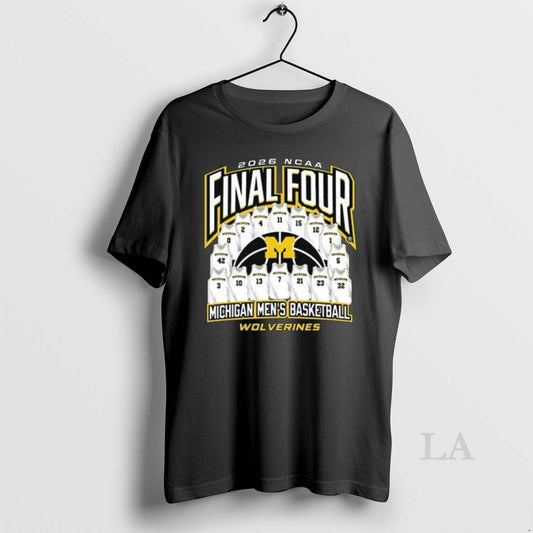 Original Michigan Wolverines 2026 Mens Basketball Final Four Bound Player Long Sleve