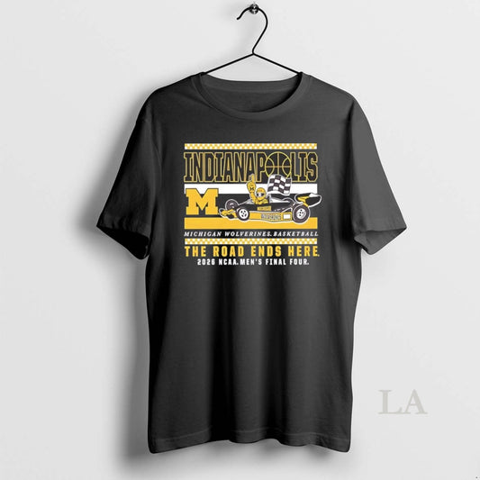 Original Michigan Wolverines Mens Basketball 2026 Ncaa Final Four The Road Ends Here