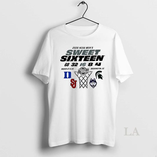 Original Ncaa Mens Basketball Tournament 2026 March Madness Sweet Sixteen Washington Logo