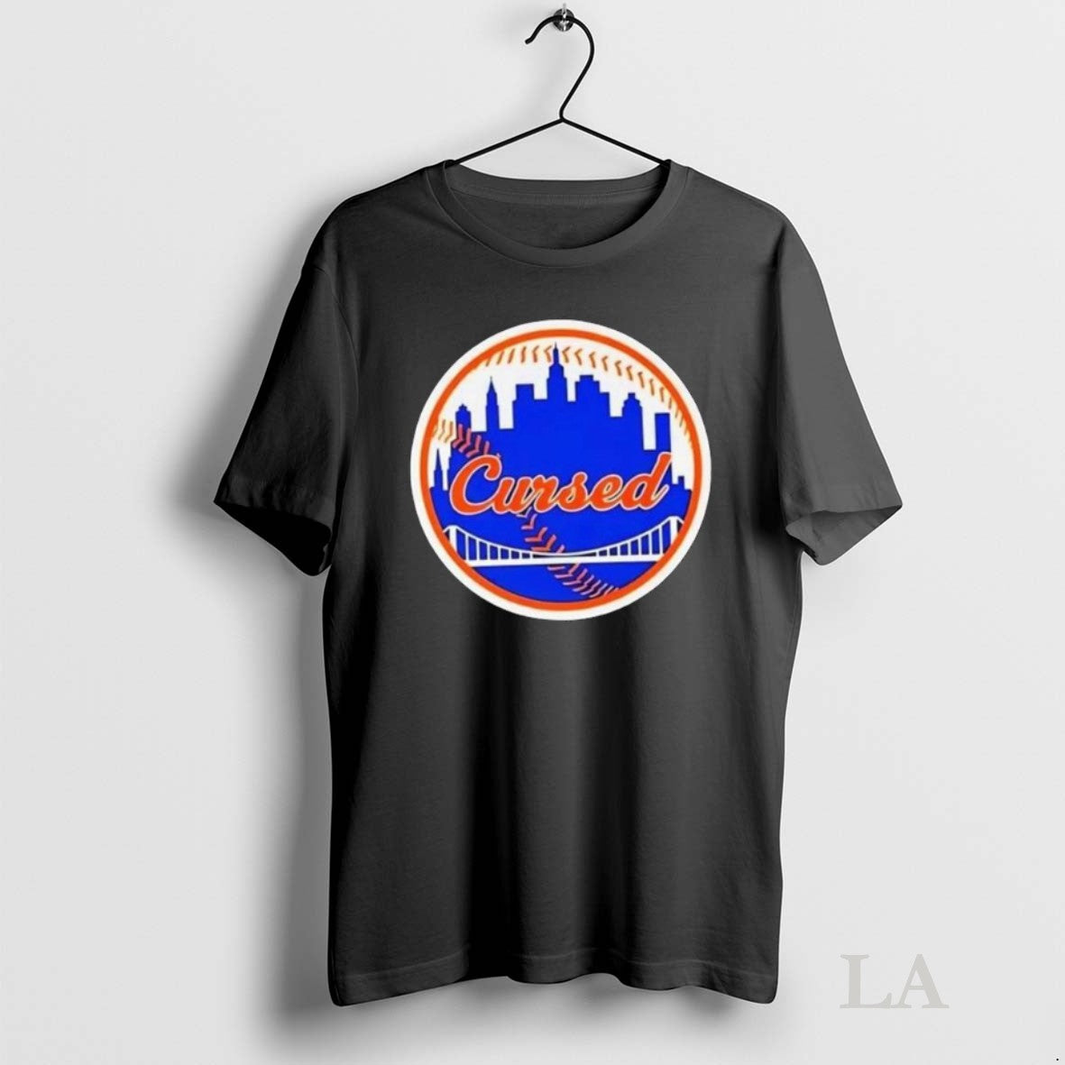 Original New York Mets Cursed Skyline Long Sleve