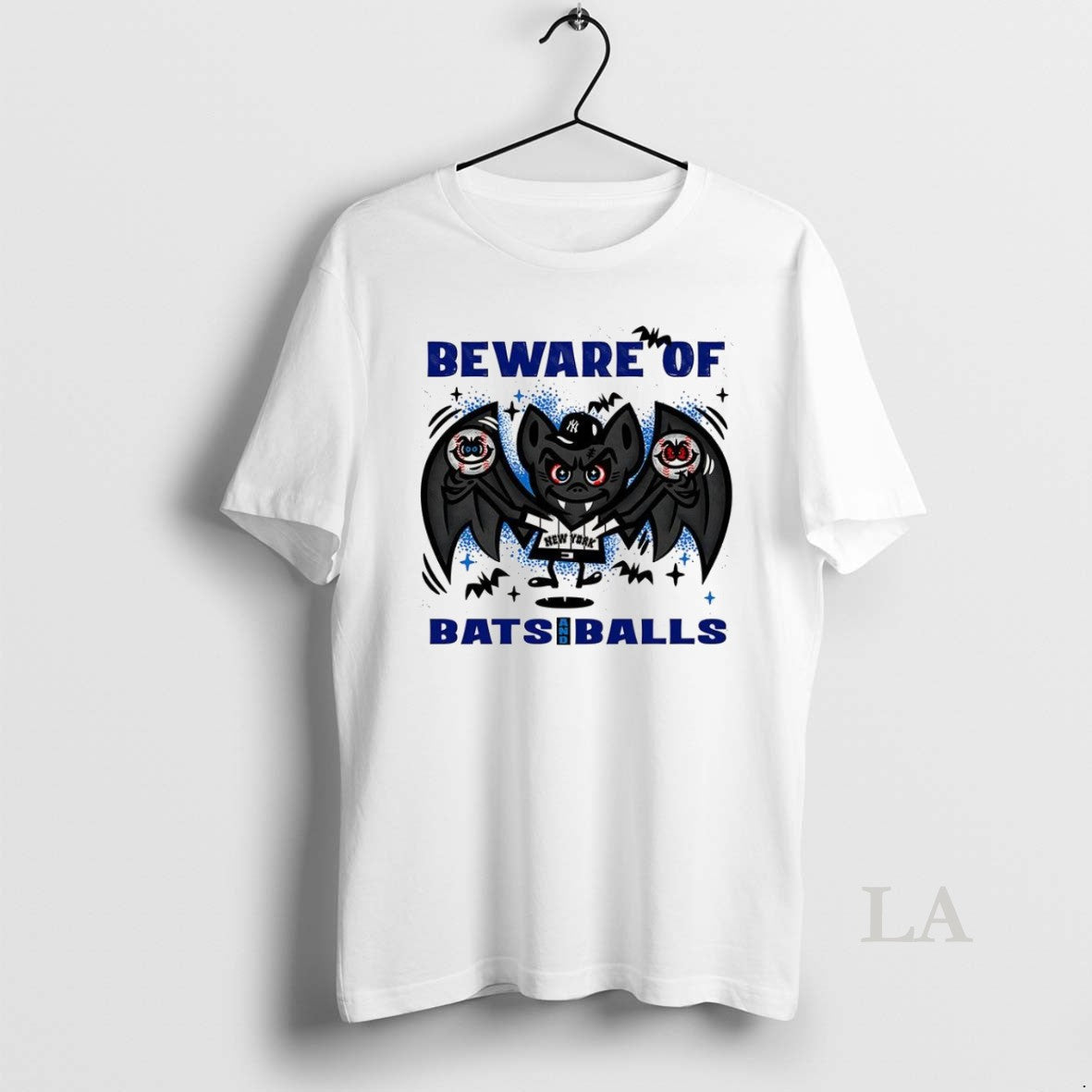 Original New York Yankees Baseball Beware Of Bats And Balls Halloween