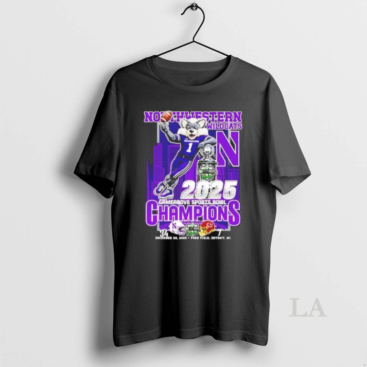 Original Northwestern Wildcats 2025 Gameabove Sports Bowl Champions Mascot Score T-Shirts, Hoodie, Sweatshirt