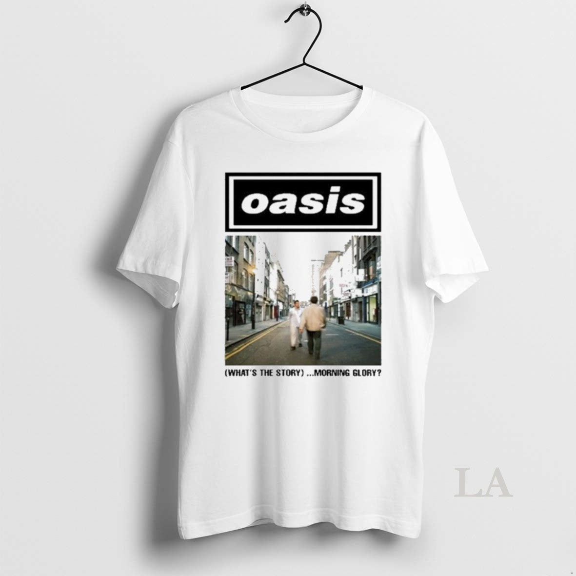 Original Oasis White Tee Whats The Story Morning Glory Hoodie, Sweatshirt | WearSparks.com