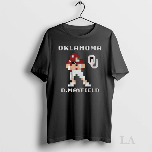 Original Oklahoma Football Baker Mayfield Retro Baller Long Sleve