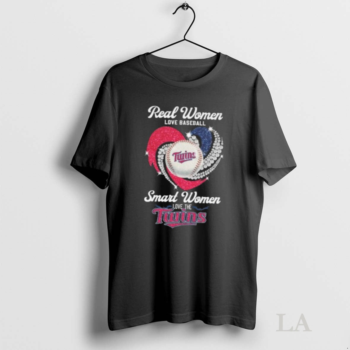 Original Real Women Love Baseball Smart Women Love The Minnesota Twins Diamond Heart 2025