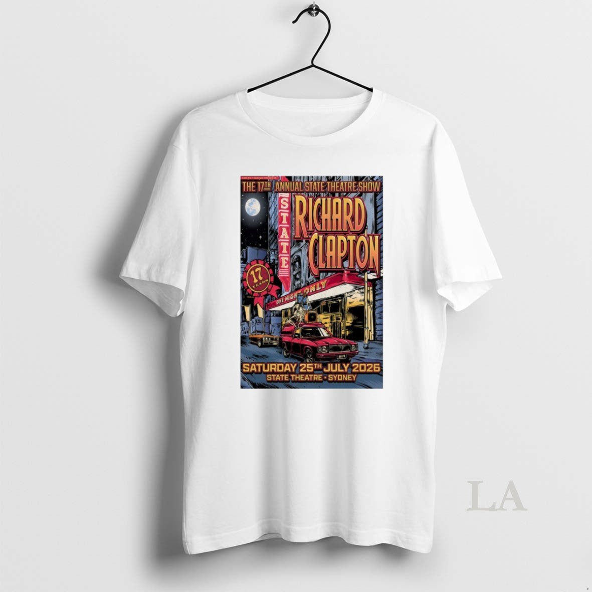 Original Richard Clapton The 17yj Annual State Theatre Show Sydney Tour 7 25 2026 Shirts