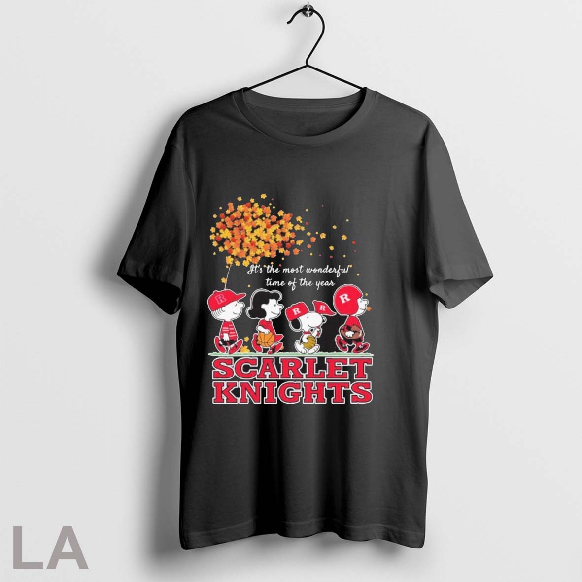 Original Scarlet Knights Peanuts Its The Most Wonderful Time Of The Year