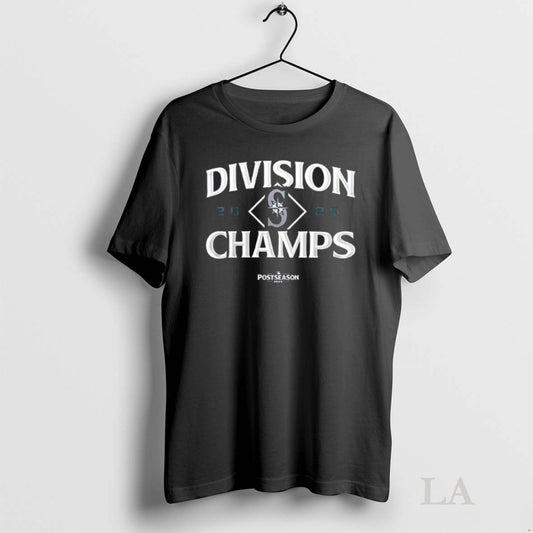 Original Seattle Mariners Baseball 2025 Al West Division Champions Postseason Seize The Moment Signature