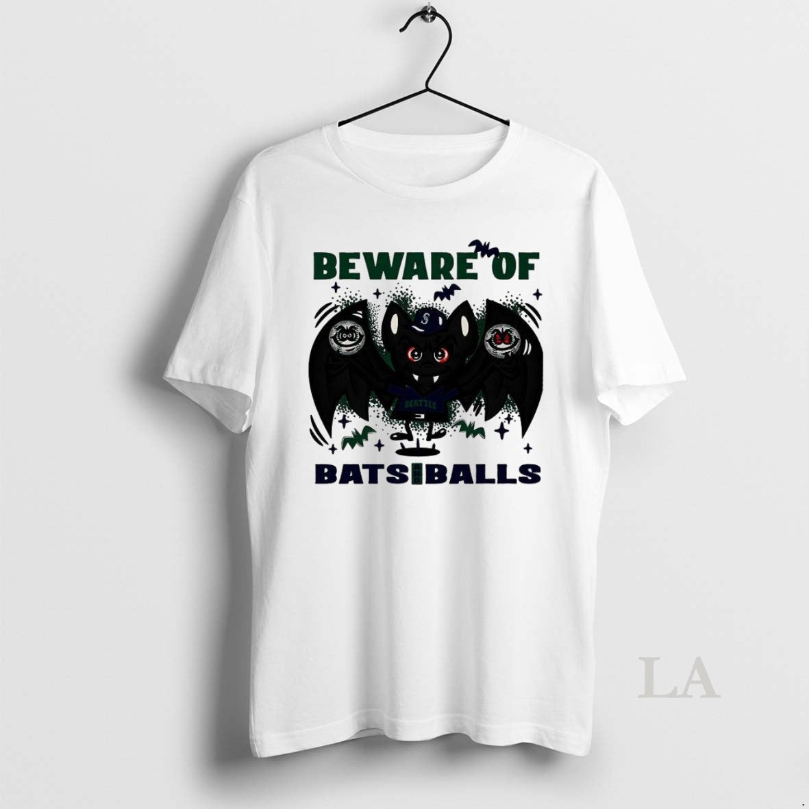Original Seattle Mariners Baseball Beware Of Bats And Balls Halloween